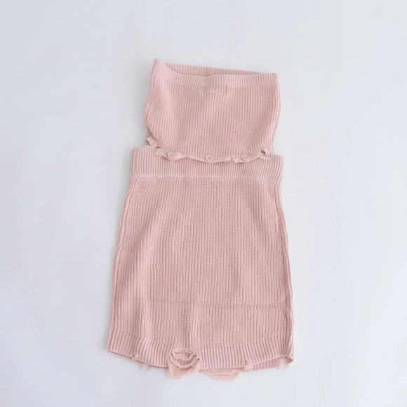 SER.O.YA Lola Dress 2 Piece Matching  Set Distressed Crop Top & Mini Skirt M NWT - Picture 11 of 11